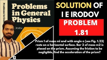 I E Irodov problem 1.81 || I E Irodov solution || jee Advanced || Mechanics
