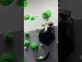Mia Krampl BAT-HANGING 🦇 from a giant black volume as she access the headwall! #Shorts
