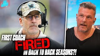 Panthers Fire Frank Reich Only 11 Games After He Was Fired As Colts Head Coach | Pat McAfee Reacts