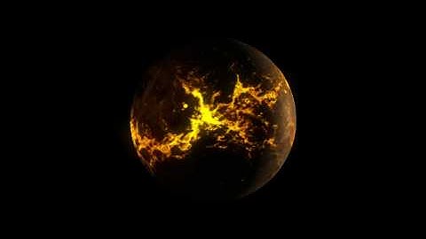 Lava Planet Created in After Effects