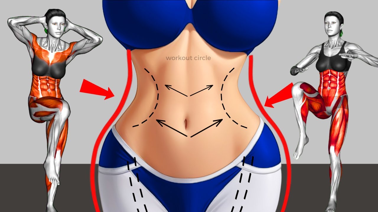 30-Best Standing Exercises to Burn Belly Fat🔥Get a Flat Belly in 3 Weeks & Lose Lower Belly Fat