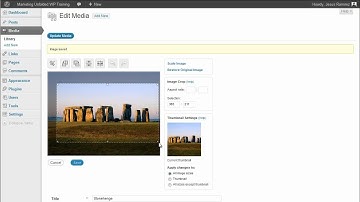 WordPress Video Tutorial Training Series - 08 - Media Library