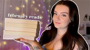 ASMR the 8 books i read in february 💗 monthly reading wrap-up