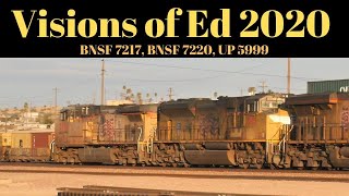 UP & BNSF Train Videos Railfanning 2020 Catching BNSF 7217, BNSF 7220 & UP 5999 At MP 22 & MP 0