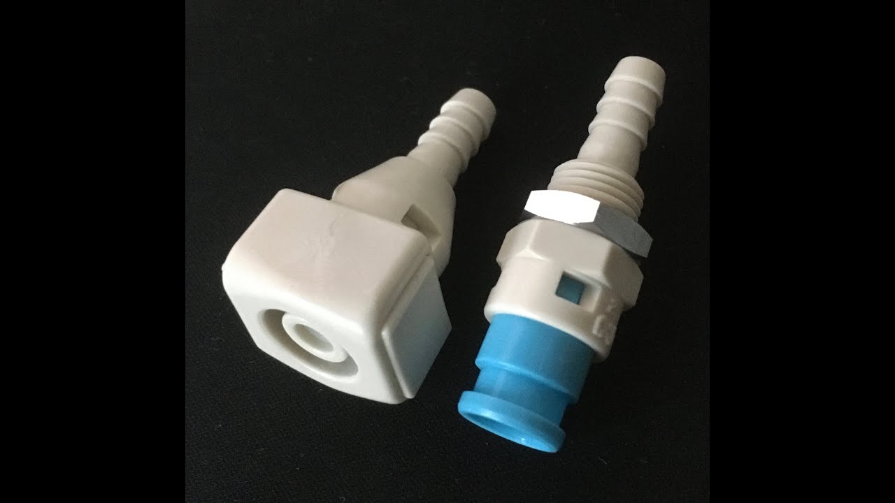 Пластиковые быстроразъемные соединения БРС медицинского, лабораторного назначения CUBE Cupla