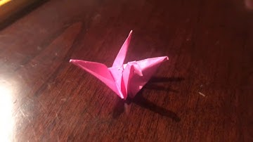 How to make a tiny origami crane