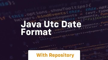 java utc date format