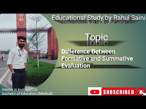 Difference between formative and summative evaluation - YouTube