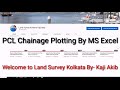 PCL Chainage Plotting By MS Excel to Auto CAD