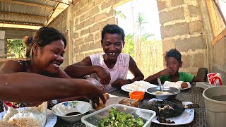 INIHAW PRITO AT SINABAW😋 Kuha muna ng pang ulam sa likod ng isla 🎯 CATCH AND COOK