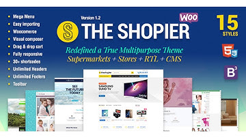 Shopier - Responsive Multipurpose WordPress WooCommerce Theme | Themeforest Website Templates and