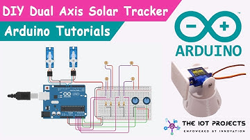 Dual Axis Solar Tracker Arduino Project Using LDR and Servo Motors