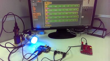 sinovoip banana pi:  Scratch 1 4 control BT 4 0 Yeelight color changing under Banana Pi platform
