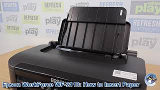 Epson Workforce Wf-2110W How To Insert Paper