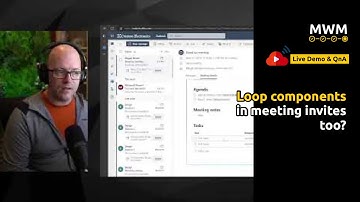 Oh my. Loop components can be added to meeting invites too! | MWM Live