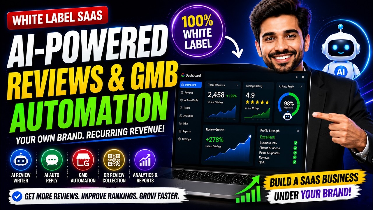 🚀 AI-Powered Reviews & GMB Automation White Label SaaS | Full Demo & Complete Tutorial