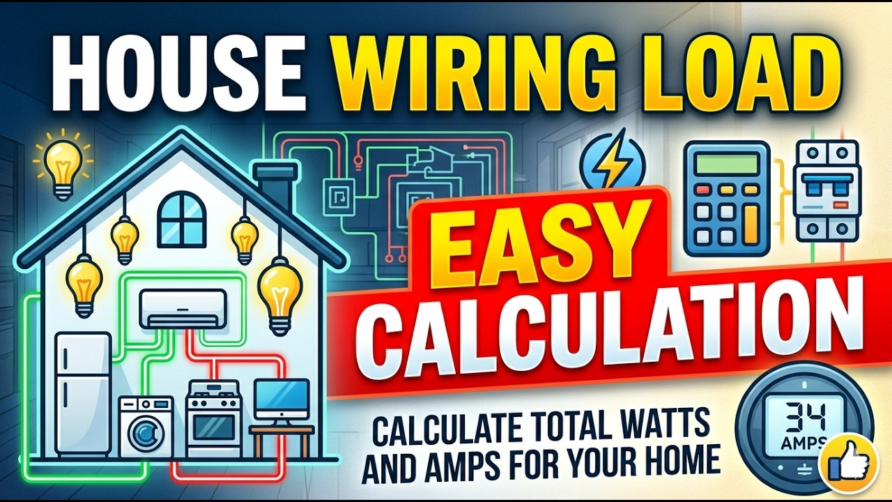 Electricity Load Calculation for Beginners | House Wiring - YouTube