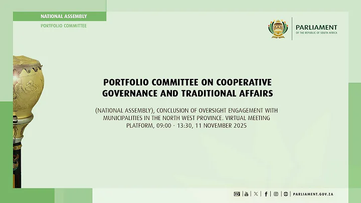 Portfolio Committee on Cooperative Governance and Traditional Affairs, 11 November 2025