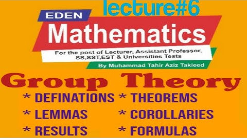 Lecturer 6 Preparation Series Group Theory PPSC Lecturer Math Course review conjugacy class sylow