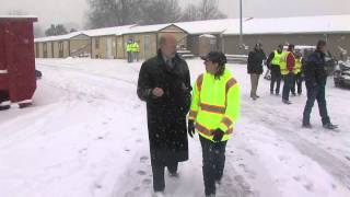 Gov. Wolf visited PennDOT workers before they started their shift on Thursday