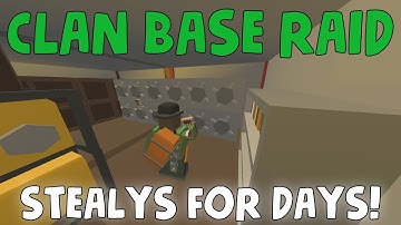 WE RAIDED A HUGE CLAN BASE! - Unturned Vanilla Base Raid