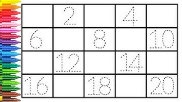 유아와 아이들을 위한 숫자 1부터 26까지 쓰기 | Write number 1 to 20 | Learn numbers | abcd | a For Apple