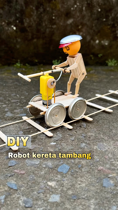 Diy kreatif robot kereta tambang yang unik dari barang bekas #diy #creative #toys #unik #tutorial