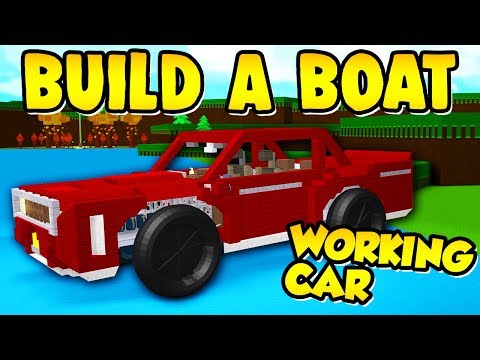 Build A Boat Working Car You Can Controll It Youtube - roblox build a boat car tutorial