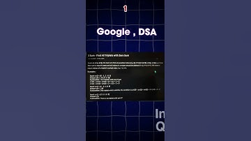 Google Interview Questions #programming
