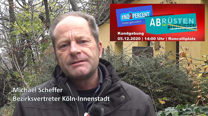Michael Scheffer, Bezirksvertreter Kln: Aufrstung ...