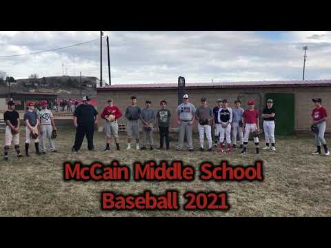 McCain Middle School Baseball 2021