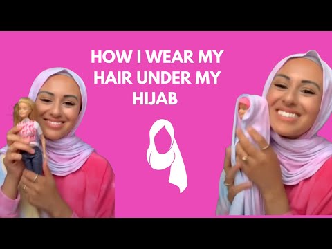 How I Style My Hair Under My Hijab #shorts