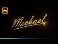 The Liquid Gold Title Animation from MICHAEL (2026) | After Effects Tutorial