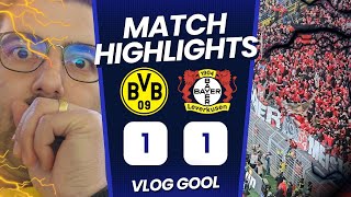 Borussia Dortmund vs Bayer Leverkusen 1-1 Highlights | Stadium Vlog | Xabi Alonso don't lose