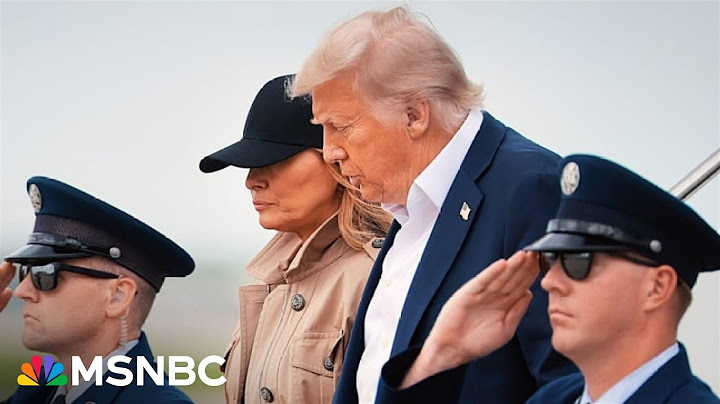 NOW: Trump, First Lady meeting with first responders, families in Texas