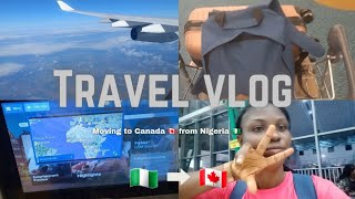 TRAVEL VLOG: Relocating from Nigeria🇳🇬 to Canada🇨🇦 as an International student | Emotional goodbyes😥