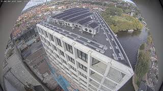 Bouw Silotoren op het terrein van De Meelfabriek in Leiden 