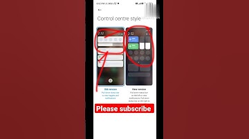 Control Centre Style ko Change Kaise kare || How To Change Control Centre Style ||#shorts