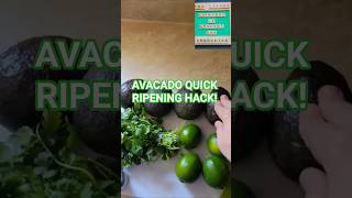RIPEN AVACADOS IN MINUTES WITH THIS BANANA TRICK! #shorts #hack
