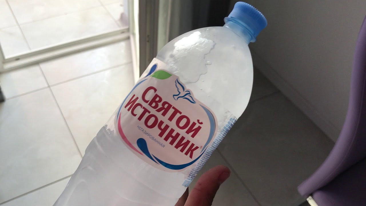 Мгновенное превращение воды в лед - YouTube