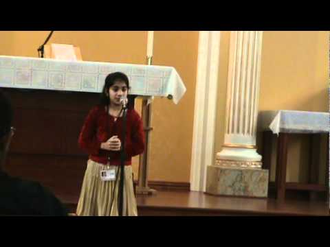 Sharon Shaji's Speech (Inter Parish Fest Houton 20...