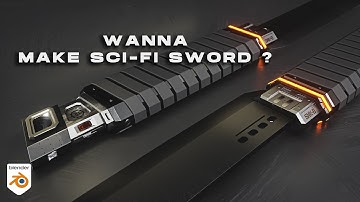 Sci-fi Sword in Blender