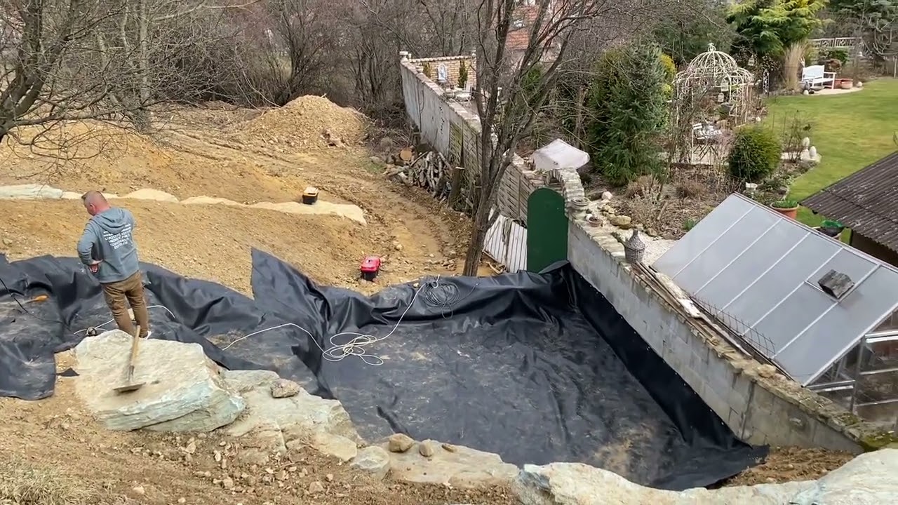 Sziklakert és patak építése lépésenként….