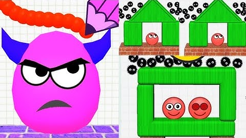 DRAW TO SMASH vs HIDE BALL - All Levels New UPDATE Satisfying gameplay Walkthrough Android and iOS