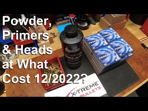 Powder & Primers December 2022: Available but at what Cost?