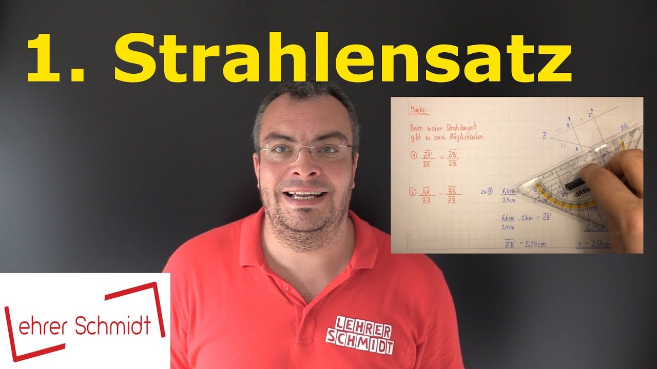 Update 1. Strahlensatz - erster Strahlensatz | Streckenverhältnis | Mathematik | Lehrerschmidt