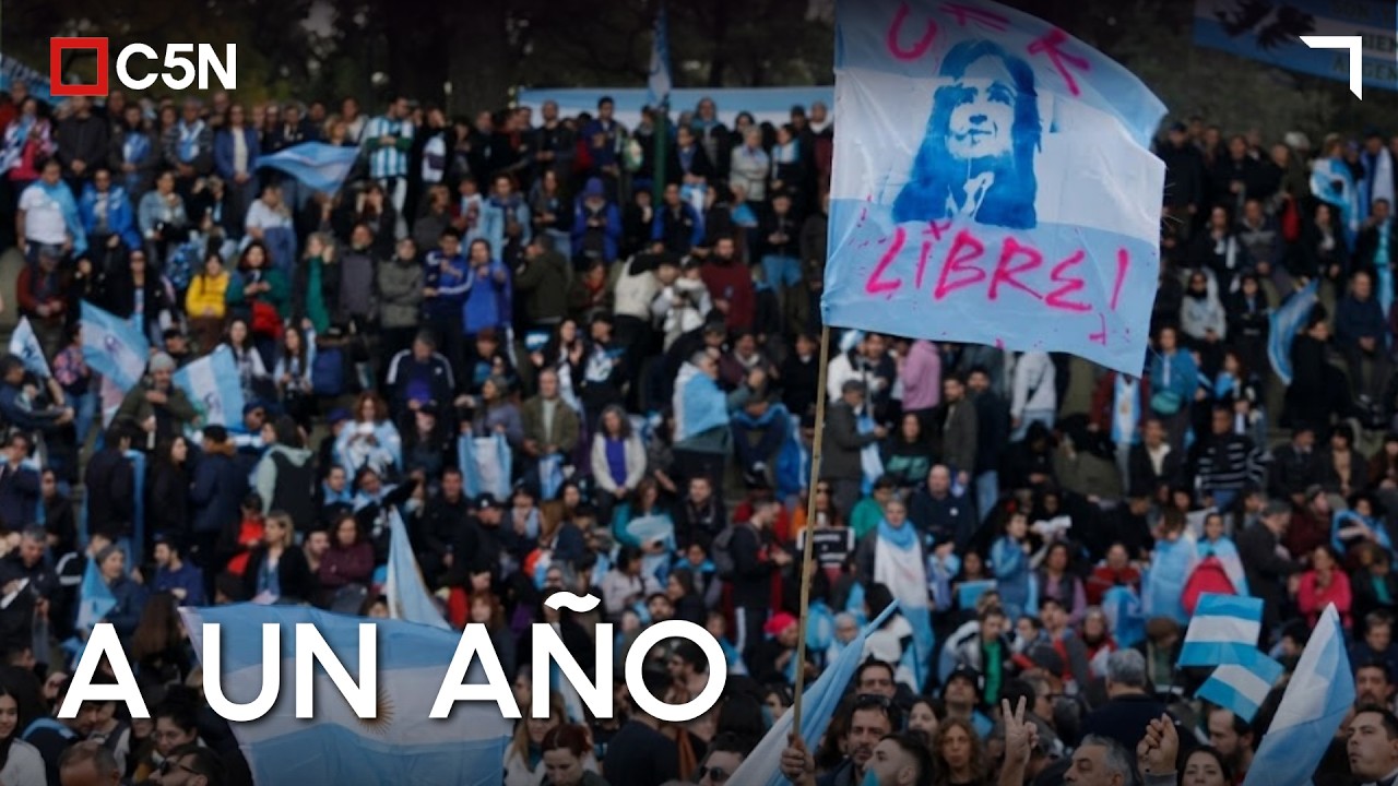 BANDERAZO por CRISTINA KIRCHNER en PARQUE LEZAMA