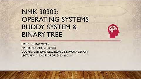 NMK30303 OPERATING SYSTEM BUDDY SYSTEM AND BINARY TREE