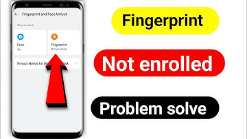 Fingerprint Not Enrolled Problem | fingerprint not working | Not enrolled fingerprint | Fingerprint