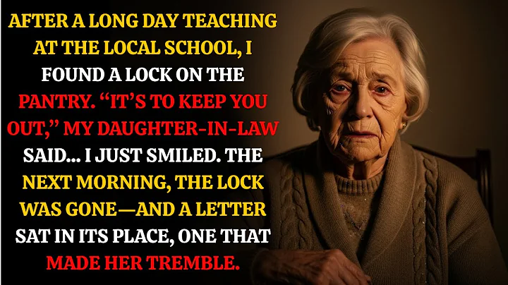 My daughter-in-law sealed the pantry, but at dawn I took it back—and left a letter she’ll remember.